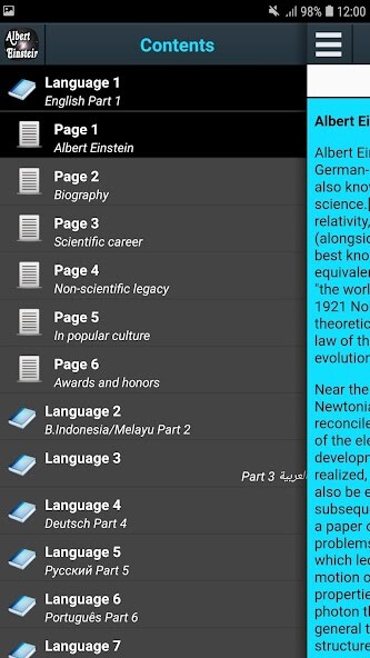 Run android online APK Biography of Albert Einstein from MyAndroid or emulate Biography of Albert Einstein using MyAndroid