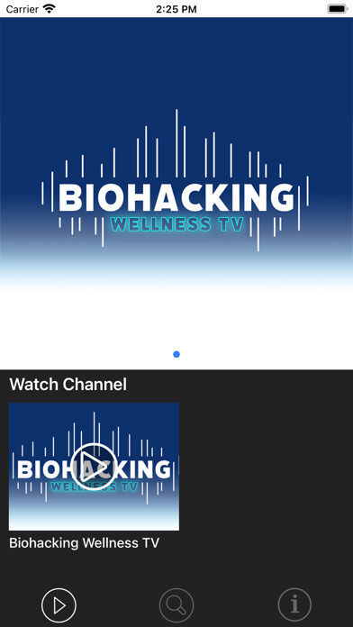 Emulate iPhone app Biohacking Wellness TV using MyAndroid