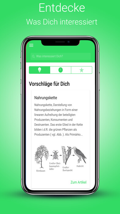 Emulate iPhone app Biologie Lexikon using MyAndroid