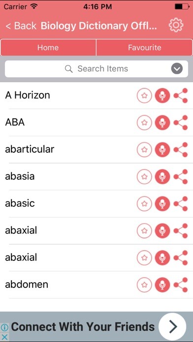 Emulate iPhone app Biology Dictionary - Terms Definitions using MyAndroid Emulate iPhone app Biology Dictionary - Terms Definitions using MyAndroid