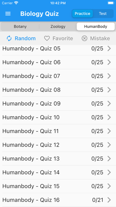 Emulate iPhone app Biology Quiz (new) using MyAndroid Emulate iPhone app Biology Quiz (new) using MyAndroid