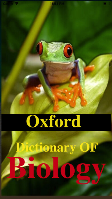 Emulate iPhone app Biology Terms Dictionary Pro using MyAndroid