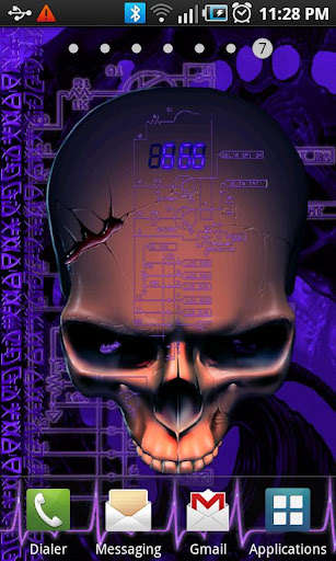 Run android online APK Biomechanical Skull Wallpaper from MyAndroid or emulate Biomechanical Skull Wallpaper using MyAndroid