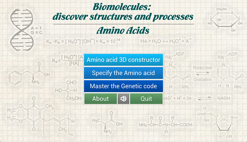 Run android online APK Biomolecules: Amino acids from MyAndroid or emulate Biomolecules: Amino acids using MyAndroid Run android online APK Biomolecules: Amino acids from MyAndroid or emulate Biomolecules: Amino acids using MyAndroid