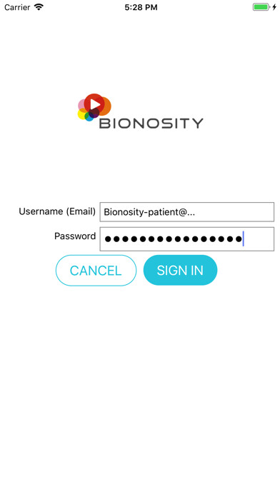 Emulate iPhone app Bionosity using MyAndroid