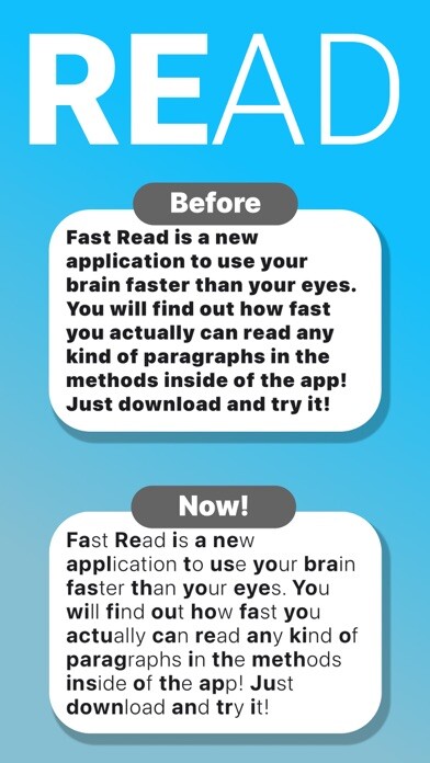 Emulate iPhone app Bio Reading - Fast Read using MyAndroid