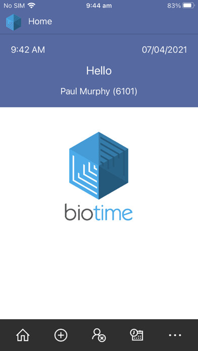 Emulate iPhone app biotimeapp using MyAndroid