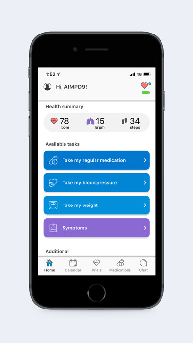 Emulate iPhone app BiovitalsHF using MyAndroid
