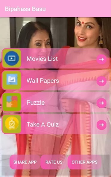 Run android online APK Bipasha Basu Movies - Wallpapers,puzzle,quiz from MyAndroid or emulate Bipasha Basu Movies - Wallpapers,puzzle,quiz using MyAndroid