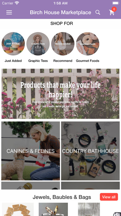 Emulate iPhone app Birch House Marketplace using MyAndroid Emulate iPhone app Birch House Marketplace using MyAndroid