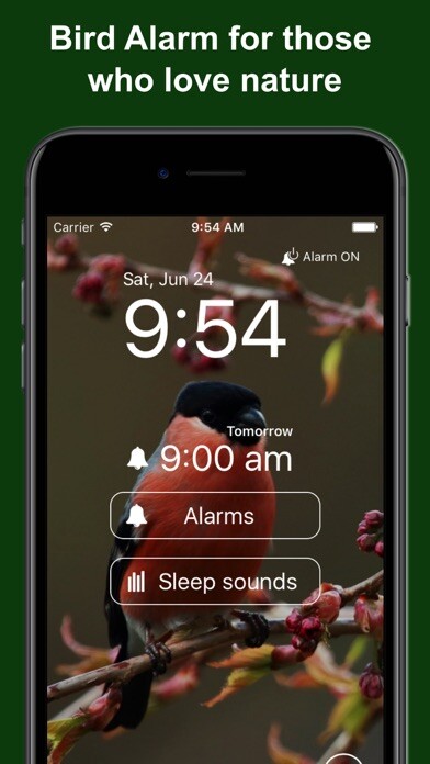 Emulate iPhone app Bird Alarm Clock & Sleep Sound using MyAndroid Emulate iPhone app Bird Alarm Clock & Sleep Sound using MyAndroid
