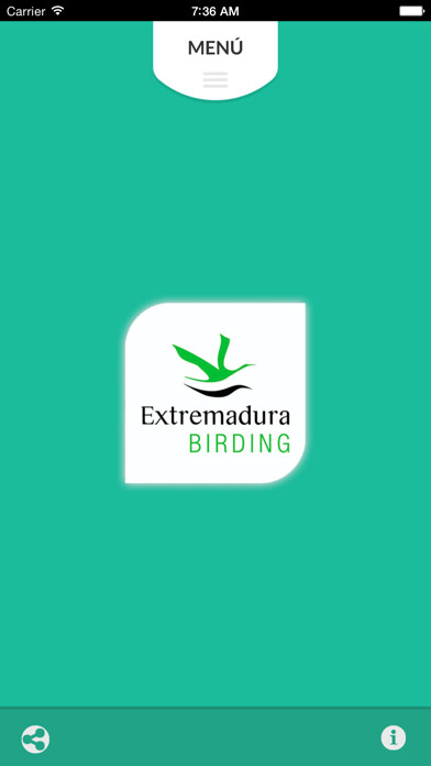 Emulate iPhone app Birding in Extremadura APP using MyAndroid