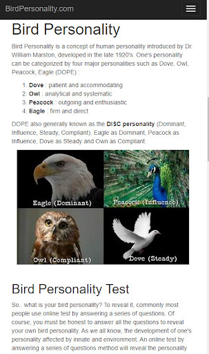 Run android online APK Bird Personality from MyAndroid or emulate Bird Personality using MyAndroid Run android online APK Bird Personality from MyAndroid or emulate Bird Personality using MyAndroid