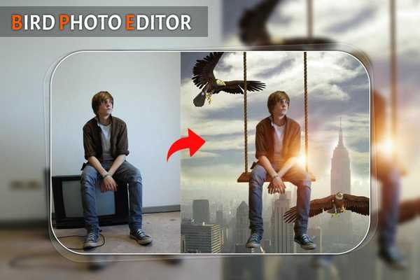 Emulate Android APK Bird Photo Editor : Frame, Emoji