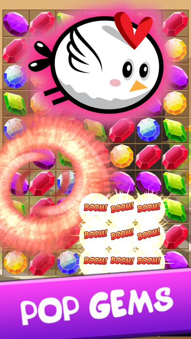 Emulate iPhone app Birds: Candy Jewels Gems Match using MyAndroid