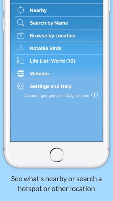 Emulate iPhone app BirdsEye Texas Ornithological Society using MyAndroid Emulate iPhone app BirdsEye Texas Ornithological Society using MyAndroid