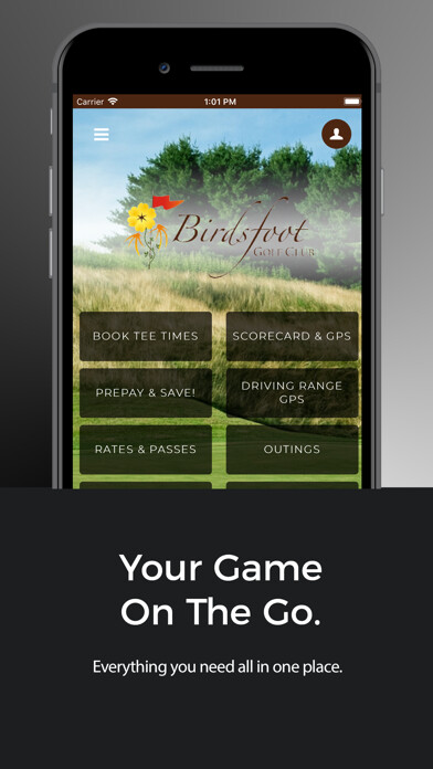 Emulate iPhone app Birdsfoot Golf Club using MyAndroid