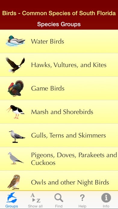 Emulate iPhone app Birds of South Florida using MyAndroid Emulate iPhone app Birds of South Florida using MyAndroid