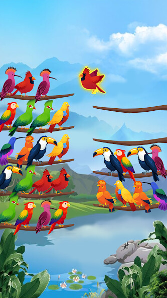 Run android online APK Bird Sort - Color Puzzle from MyAndroid or emulate Bird Sort - Color Puzzle using MyAndroid