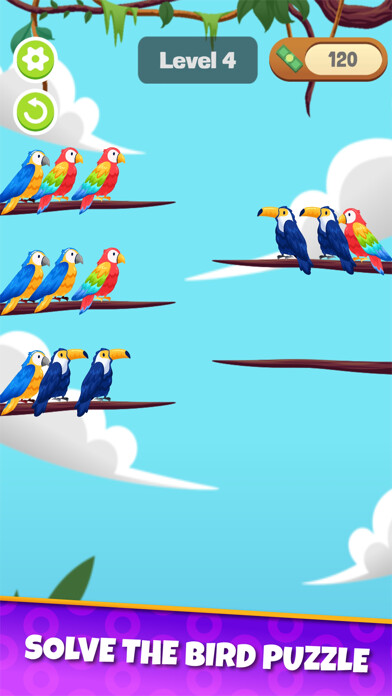 Emulate iPhone app Bird Sort: Color Sorting Games using MyAndroid Emulate iPhone app Bird Sort: Color Sorting Games using MyAndroid