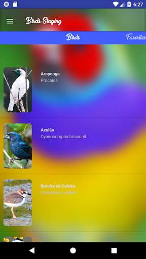 Emulate Android APK Birds Singing