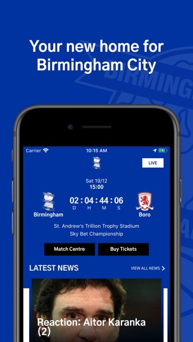 Emulate iPhone app Birmingham City FC - Official using MyAndroid Emulate iPhone app Birmingham City FC - Official using MyAndroid