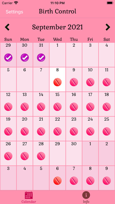 Emulate iPhone app Birth Control Pill Reminder using MyAndroid Emulate iPhone app Birth Control Pill Reminder using MyAndroid