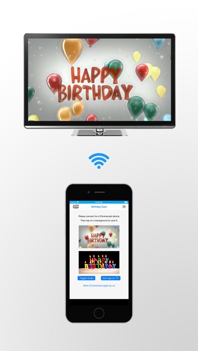 Emulate iPhone app Birthday backgrounds on TV using MyAndroid Emulate iPhone app Birthday backgrounds on TV using MyAndroid
