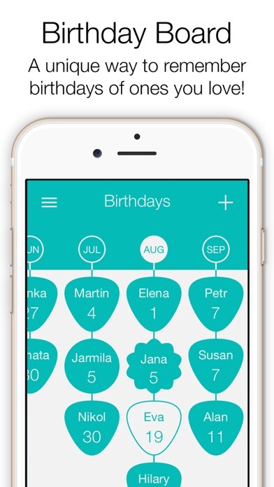 Emulate iPhone app Birthday Board – Anniversary calendar, events, reminder and countdown using MyAndroid