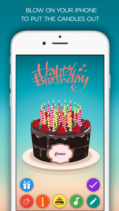 Emulate iPhone app Birthday Cake - Blow out the candles using MyAndroid Emulate iPhone app Birthday Cake - Blow out the candles using MyAndroid