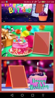 Emulate Android APK Birthday Cake Photo Frame :Name Text on Cakes