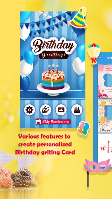 Emulate iPhone app BirthdayGreetingCards & Frames using MyAndroid