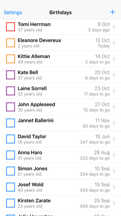 Emulate iPhone app Birthday Memo using MyAndroid Emulate iPhone app Birthday Memo using MyAndroid
