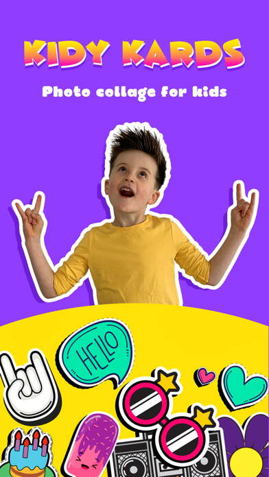 Emulate iPhone app Birthday photo frame KidyKards using MyAndroid