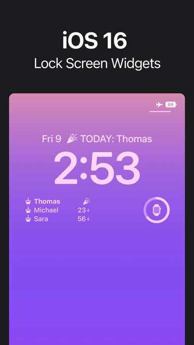 Emulate iPhone app Birthday Reminder App & Widget using MyAndroid Emulate iPhone app Birthday Reminder App & Widget using MyAndroid