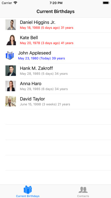 Emulate iPhone app Birthday Reminders using MyAndroid Emulate iPhone app Birthday Reminders using MyAndroid