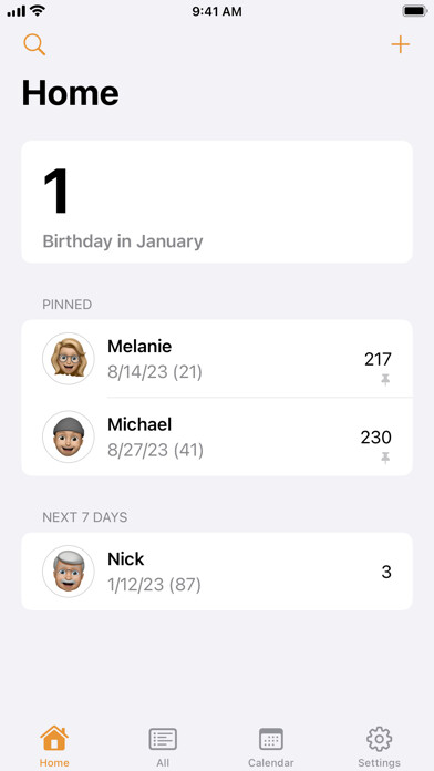 Emulate iPhone app Birthdays: Birthday App using MyAndroid Emulate iPhone app Birthdays: Birthday App using MyAndroid
