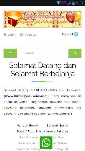 Run android online APK Birthday Souvenir from MyAndroid or emulate Birthday Souvenir using MyAndroid