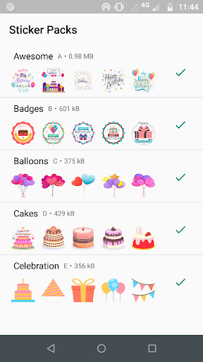 Run android online APK Birthday Stickers For Whatsapp - WAStickerApps from MyAndroid or emulate Birthday Stickers For Whatsapp - WAStickerApps using MyAndroid
