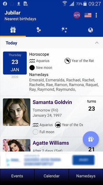 Run android online APK Birthdays Widget from MyAndroid or emulate Birthdays Widget using MyAndroid