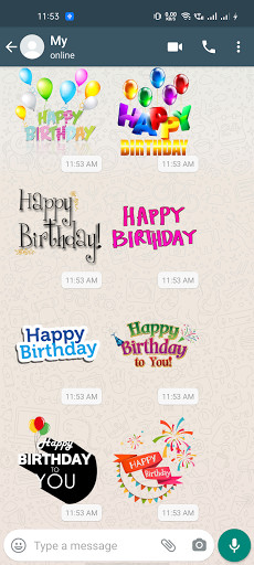 Run android online APK Birthday WASticker Pack from MyAndroid or emulate Birthday WASticker Pack using MyAndroid Run android online APK Birthday WASticker Pack from MyAndroid or emulate Birthday WASticker Pack using MyAndroid
