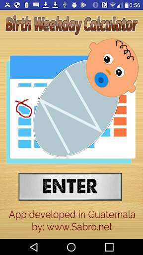 Run android online APK Birth Weekday Calculator from MyAndroid or emulate Birth Weekday Calculator using MyAndroid