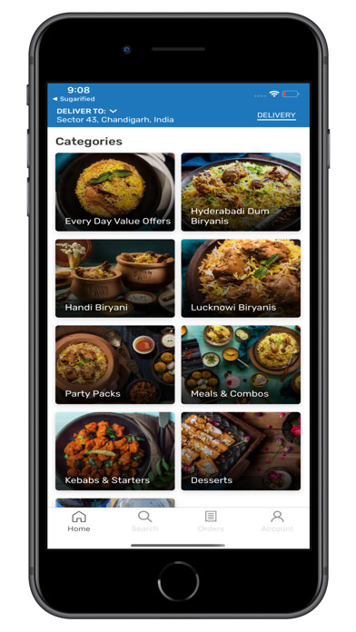 Emulate iPhone app Biryani Blues Order Online using MyAndroid Emulate iPhone app Biryani Blues Order Online using MyAndroid