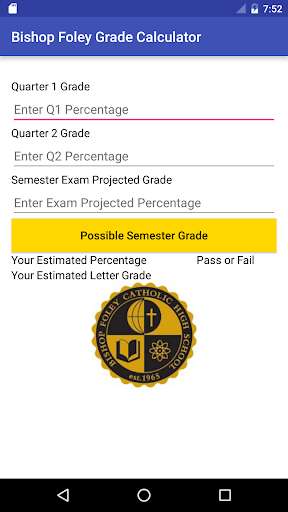 Run android online APK Bishop Foley Grade Calculator from MyAndroid or emulate Bishop Foley Grade Calculator using MyAndroid Run android online APK Bishop Foley Grade Calculator from MyAndroid or emulate Bishop Foley Grade Calculator using MyAndroid