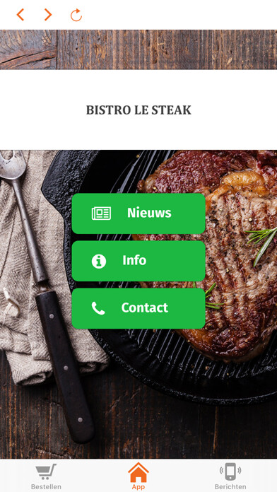 Emulate iPhone app Bistro Le steak using MyAndroid Emulate iPhone app Bistro Le steak using MyAndroid