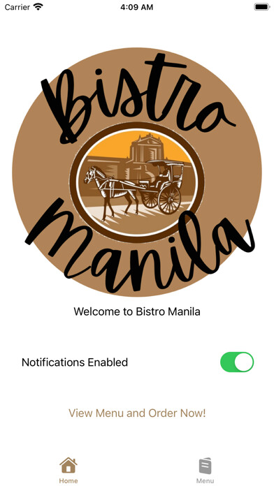 Emulate iPhone app Bistro Manila using MyAndroid Emulate iPhone app Bistro Manila using MyAndroid