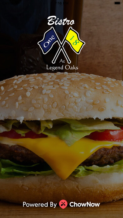 Emulate iPhone app Bistro One 18 at Legend Oaks using MyAndroid