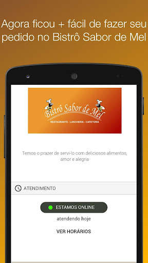 Run android online APK Bistro Sabor de Mel from MyAndroid or emulate Bistro Sabor de Mel using MyAndroid Run android online APK Bistro Sabor de Mel from MyAndroid or emulate Bistro Sabor de Mel using MyAndroid
