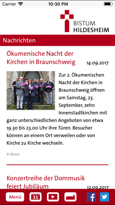 Emulate iPhone app Bistum Hildesheim using MyAndroid Emulate iPhone app Bistum Hildesheim using MyAndroid