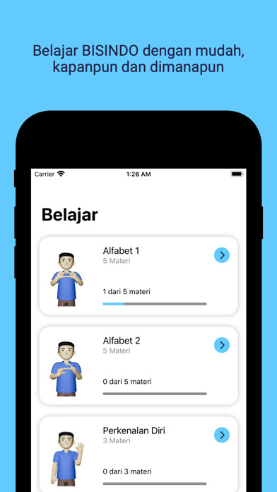 Emulate iPhone app Bisyarat using MyAndroid Emulate iPhone app Bisyarat using MyAndroid